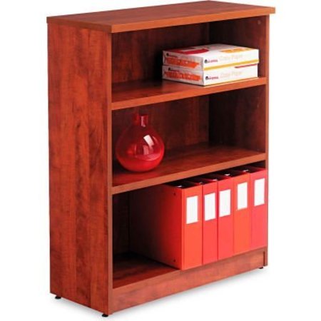 ALERA Alera Bookcase with 3 Shelves - 31-3/4"W x 14"D x 39-3/8"H - Medium Cherry - Valencia Series ALEVA634432MC